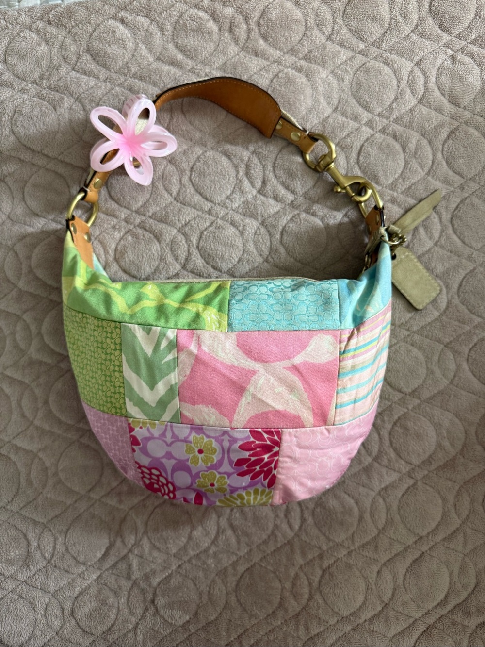 Coach Vintage Y2K colorful patchwork shoulder bag - Picture 3 of 12